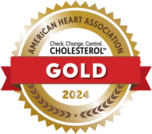 Badge of American Heart Association - Cholesterol Recognition Program